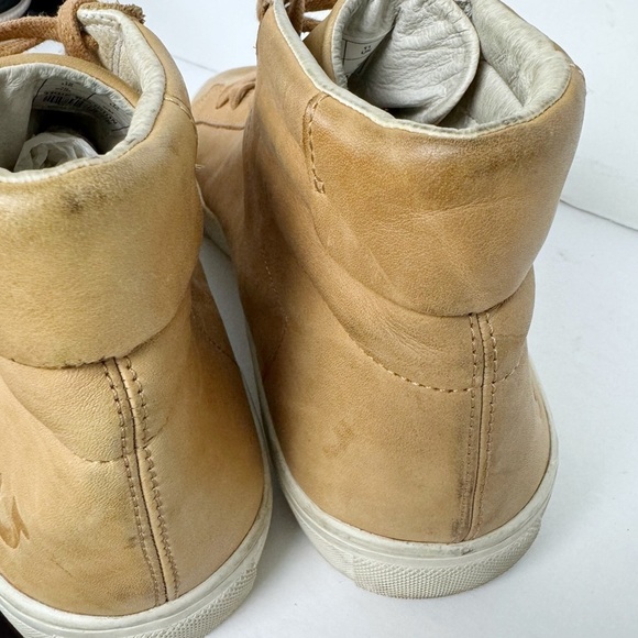 True Religion Hex V1 HIGH TOP Tan Sz 12 Leather Sneakers Shoes Mens - Picture 8 of 8